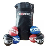 Kit De Box Junior Bolsa Jr+relleno+guante Box Jr