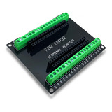 Placa Adaptador Expansão C/ Terminal Borne Esp32s 38pin Gpio