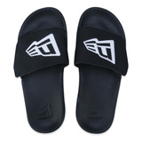 Chinelo Com Velcro New Era Flag Preto