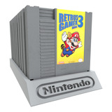 Stand 10 Catridges Soporte Cartuchos  De Juegos Nes Nintendo