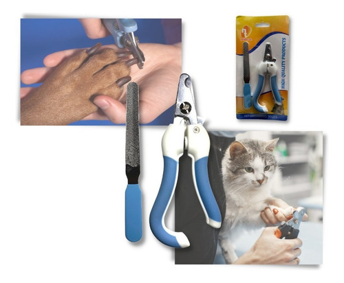 Yzhtbrush Pinzas Cortaúñas Para Perros Dog Cat Dog Peq Y Papel De Lija, Color Azul