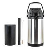 Kit Tereré Copo Bomba Garrafa Termica 4l Inox Preto Modelos