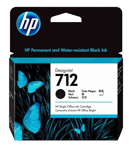 Cartucho Hp 712 Negro 80ml Para T250/650/210/230 Nuevo