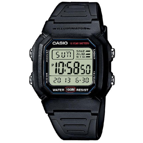Reloj Casio W800 Caballero 100mts Alarma Cronometro Original