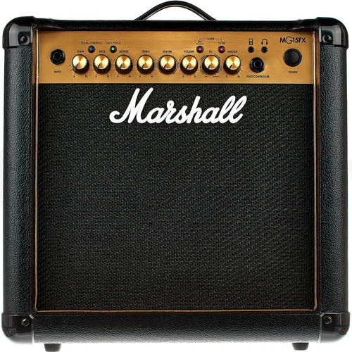 Amplificador Guitarra Transistor Marshall Mg-15fx Gold 15 W