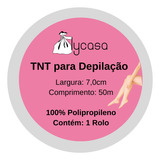 Papel Depilatorio Tnt Para Depilação 1 Rolo Branco 50mx7cm