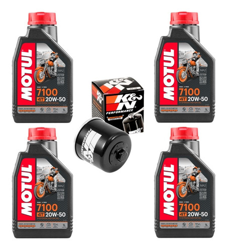 Aceite Motul 7100 Filtro K&n S1000r R1 1000rr Zx6r Zx10 Gsxr