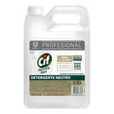 Detergente Neutro Cif Active Gel 5 Lts Unilever Profesional