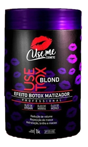 Use Tox Blond Efeito Btox Matizador Use Me Cosmetic 1kg