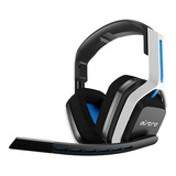 Audífono Gamer Astro A20 Wireless Ps4/ps5 White Blue Color Blanco