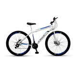Mountain Bike Ello Bike Velox Aro 29 21v Freios De Disco Mecânico Câmbios Ltx Cor Branco/azul