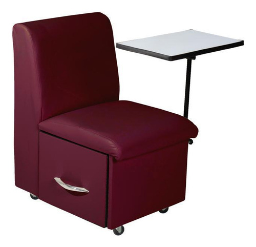 Cadeira Ciranda De Manicure Corano Cor Vinho Modelo Premium