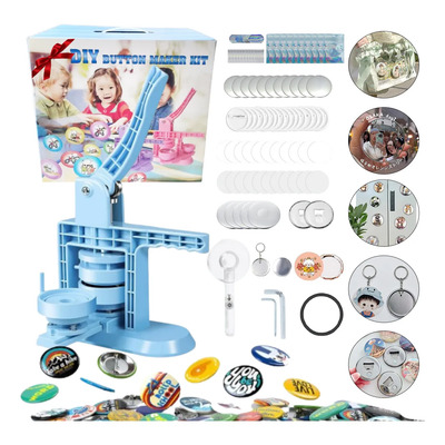 Maquina De Pines Botone Hacer 58mm Mundial Fotoboton 638 Pcs | Envío gratis