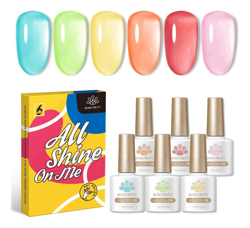 Kit De Esmaltes Sea Glass Born Pretty 6und - Born Pretty