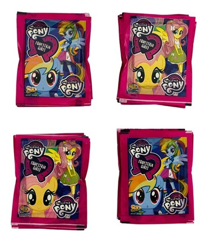 Pack 100 Sobres De Figuritas My Little Pony -equestria Girls