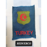 Escudo De Armas Turquía Turkey Impreso En Tela 6x4,5 