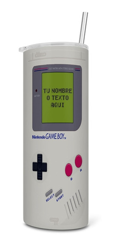 Termo Nintendo Gameboy Videojuegos Retro Gamer Personalizado