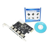 Placa Pci-express Usb 3.0 5gbps Com 4 Portas Dex - Dp-43