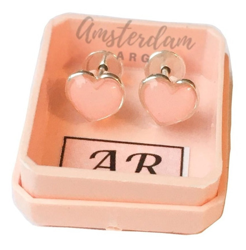 Abridor De Plata Mod Corazon Esmaltado Grande .amsterdamarg.