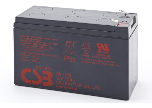 2baterias  Csb Gp 1272 28w 12v 7,2a Apc Sms Nhs