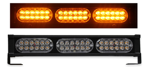 Barra Led Estroboscopica 3 Mds Ambar 5p 3 Ds