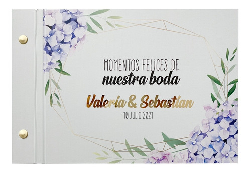 Album De Boda Para Fotos Y Firmas - Mod. Orquídeas