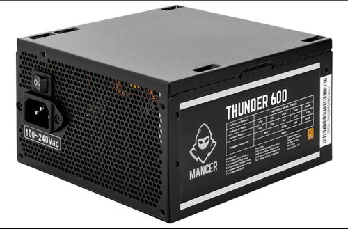 Fonte Mancer Thunder 600w80 Plus Bronze / Mcr-thr600-bl01