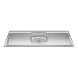 Mesada Cocina De Acero Inoxidable 1.60 Mts Duranox