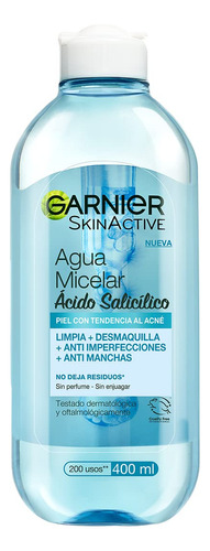 Garnier Skin Active Agua Micelar Anti Acne, 400 Ml