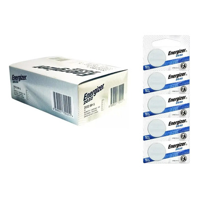 Energizer - CR2032 - Pila Especializada Botón Litio 3V - Caja con 100 Unidades (20 tiras con 5 piezas) - Para uso en Accesorios para hogar, Linternas, Ratón (mouse), Accesorios médicos, Juguetes | Meses sin interés