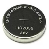 Bateria Cr2032 Recarregável Li-on 3,6v Lithium Lir