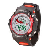 Reloj Deportivo Digital Sumergible Luz 7 Colores Navidad