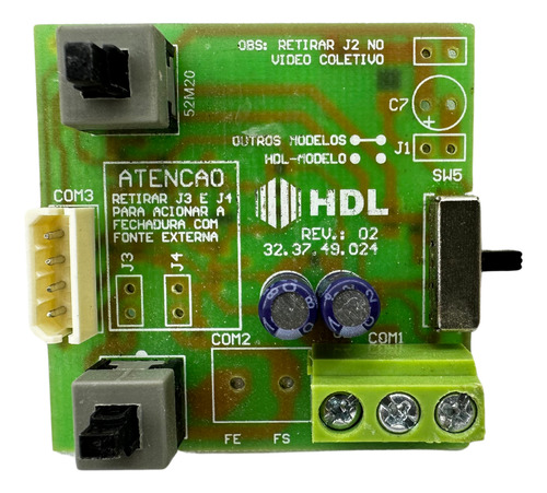 Placa Interfone Hdl Az-s 01 Monofone Hdl Novo Original