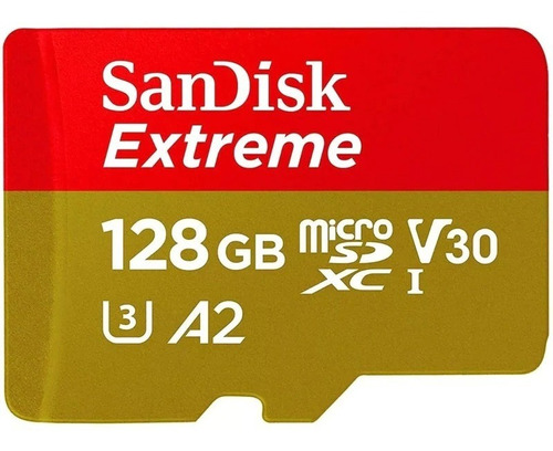 Memoria Microsd Sandisk Extreme 128gb A2 160mb/s U3 V30 4k 