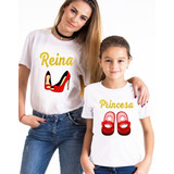 Poleras Dúo Mama E Hija Día De Las Madres Reina Y Princesa01