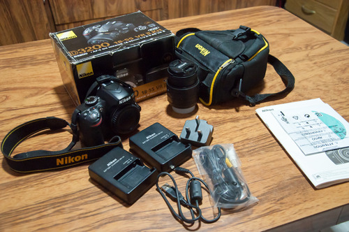  Nikon Kit D3200 + Lente 18-55mm  16 Mil Disparos