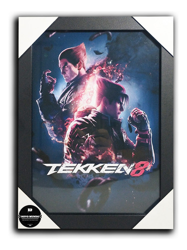 Quadro Games Tekken 8 Jogos De Luta C/ Moldura E Acetato A4