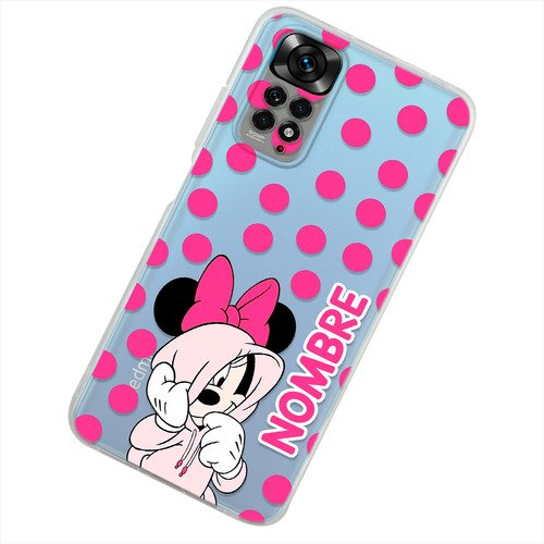 Funda Para Xiaomi Minnie Mouse Personalizada Tu Nombre