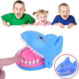 Brinquedo Morde Dedo Jogo Infantil Tubarão Dentista Azul