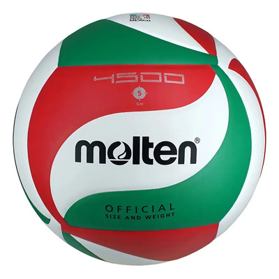 Balón de voleibol Molten V5M 4500 nº 5 color blanco\u002Fverde\u002Frojo para indoor | Envío gratis