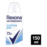 Antitranspirante Rexona Cotton Dry En Aerosol X 150 Ml