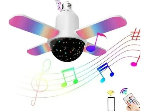 Lampara Led Bluetooth Ampolleta Music Lamp