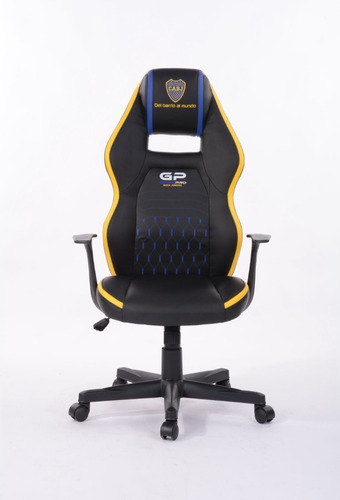 Silla Gamer Boca Juniors Reclinable Con Ruedas Y Apoyabrazos