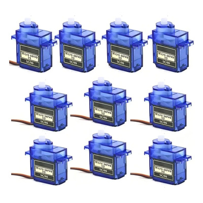 Pack de 10 Servomotores SG90 para Arduino y Proyectos RC | MercadoLibre