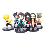 Figuras X 6  Demon Slayer Colección Regalo Detalles Anime