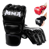 Guantes De Boxeo Con Entrenamiento De Medio Dedo Kickboxing