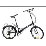 Bicicleta Plegable Spx R20 Negra 7 Cambios