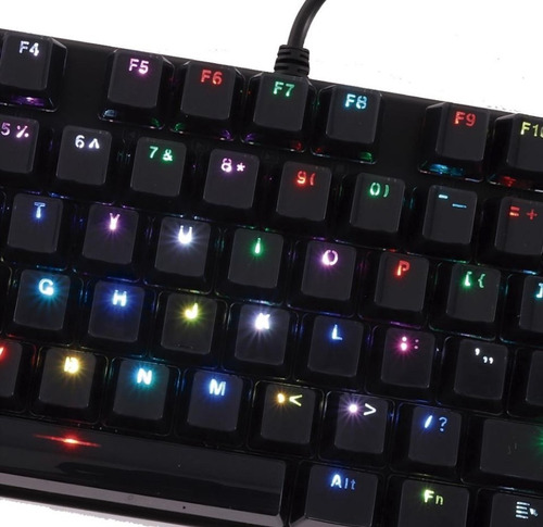 Teclado Mecânico Rgb Gamer Oex Phantom Tc700 Cor De Teclado Preto Idioma Português Brasil