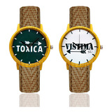 Reloj Pareja Toxica Y Vistima + Estuche Dayoshop