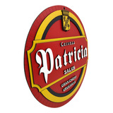Placa Decorativa Cerveja Patricia 3d Relevo Bar Restaurante